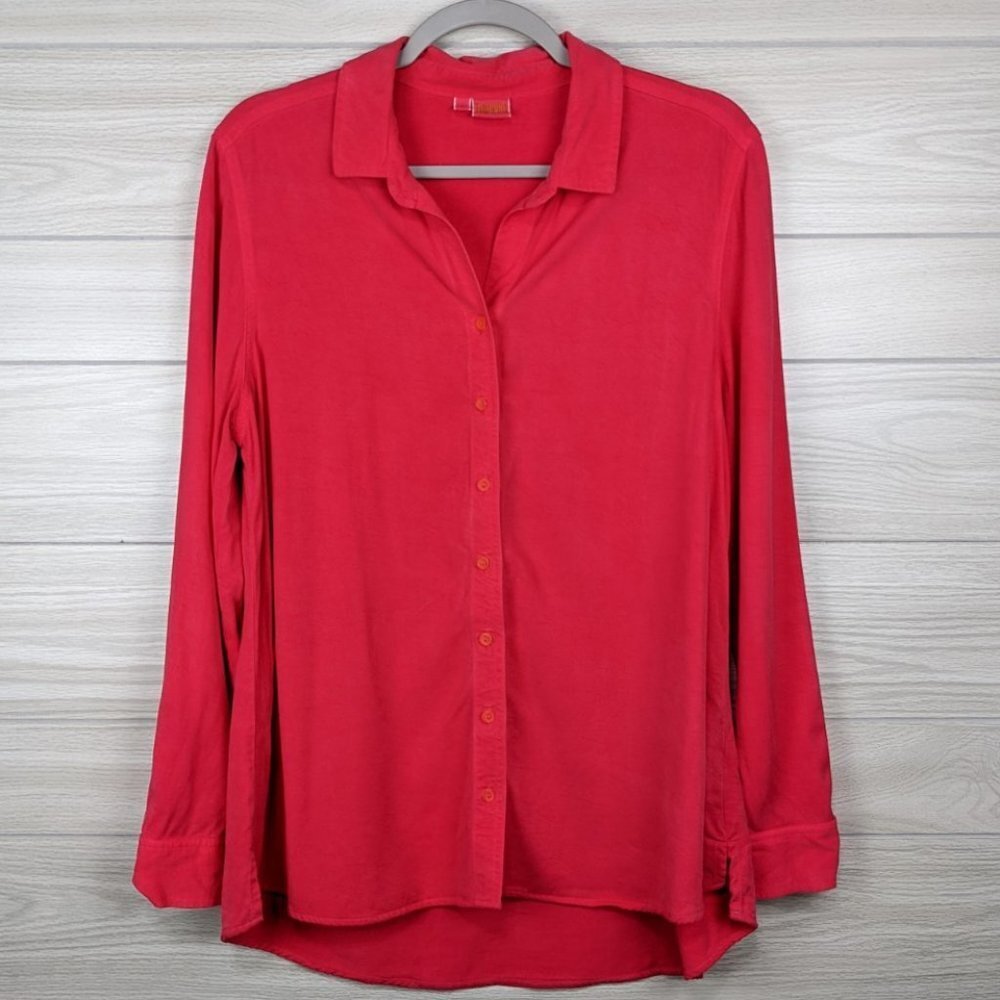 Tianello Tencel Suzy Button Down Blouse S